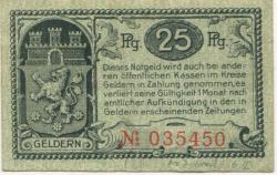 Geldern - Stadt - 3.11.1919 - 25 Pfennig 