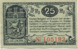 Geldern - Stadt - 7.5.1920 - 25 Pfennig 