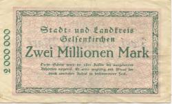 Gelsenkirchen - Stadt und Kreis - 22.8.1923 - 2 Millionen Mark 