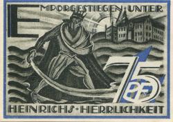 Gera - Stadt - 1.5.1921 - 75 Pfennig