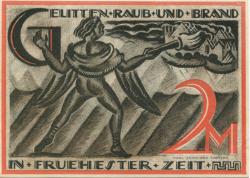 Gera - Stadt - 1.5.1921 - 2 Mark