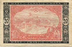 Gernsbach - Stadt - Oktober 1922 - 20 Mark