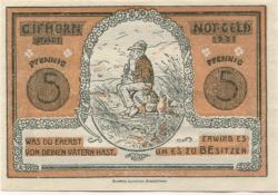 Gifhorn - Stadt - 1.6.1921 - 5 Pfennig