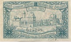 Gilgenburg (heute: PL-Dabrowno) - 1.10.1920 - 25 Pfennig