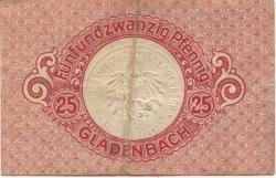 Gladenbach - Gemeinde - 20.3.1920 - 25 Pfennig