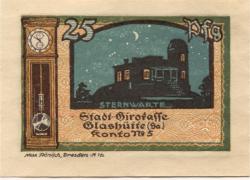 Glashütte - Stadt - 1.8.1921 - 25 Pfennig