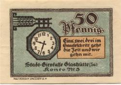 Glashütte - Stadt - 1.8.1921 - 50 Pfennig
