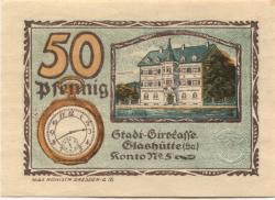 Glashütte - Stadt - 1.8.1921 - 50 Pfennig