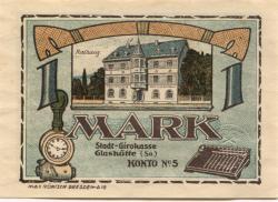 Glashütte - Stadt - 1.8.1921 - 1 Mark