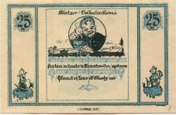 Glatz (heute: PL-Klodzko) - Stadt - - 31.12.1921 - 25 Pfennig