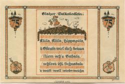 Glatz (heute: PL-Klodzko) - Stadt - - 31.12.1921 - 75 Pfennig