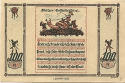 Glatz (heute: PL-Klodzko) - Stadt - - 31.12.1921 - 100 Pfennig