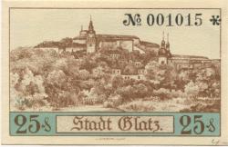 Glatz (heute: PL-Klodzko) - Stadt - -- - 25 Pfennig