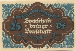 Glatz (heute: PL-Klodzko) - Stadt-Sparkasse - 6.10.1921 - 25 Pfennig