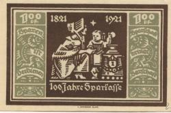 Glatz (heute: PL-Klodzko) - Stadt-Sparkasse - 6.10.1921 - 100 Pfennig