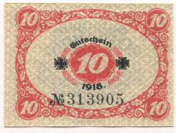 Glauchau - Amtshauptmannschaft - 1918 - 31.12.1919 - 10 Pfennig