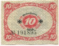 Glauchau - Amtshauptmannschaft - 1918 - 31.12.1919 - 10 Pfennig