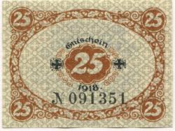 Glauchau - Amtshauptmannschaft - 1918 - 31.12.1919 - 25 Pfennig