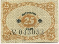 Glauchau - Amtshauptmannschaft - 1919 - 31.12.1920 - 25 Pfennig