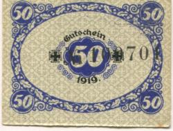 Glauchau - Amtshauptmannschaft - 1919 - 31.12.1920 - 50 Pfennig
