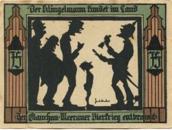 Glauchau - Stadt - 1.5.1921 - 75 Pfennig