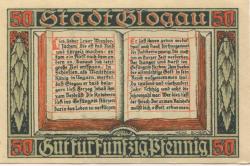 Glogau (heute: PL-Glogow) - Stadt - 1.12.1920 - 50 Pfennig 