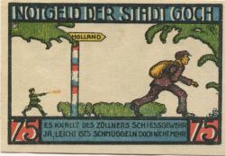 Goch - Stadt - 1.1.1922 - 75 Pfennig