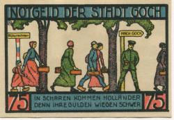 Goch - Stadt - 1.1.1922 - 75 Pfennig
