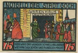 Goch - Stadt - 1.1.1922 - 75 Pfennig