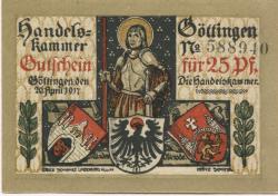 Göttingen - Handelskammer - 26.4.1917 - 25 Pfennig 