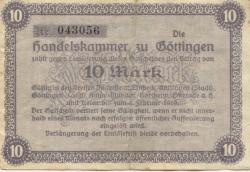 Göttingen - Handelskammer - 9.10.1918 - 10 Mark 