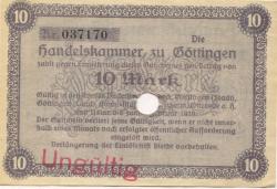 Göttingen - Handelskammer - 9.10.1918 - 10 Mark 