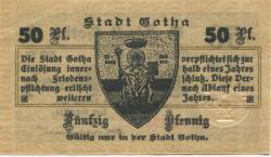 Gotha - Stadt - 28.1.1917 - 50 Pfennig