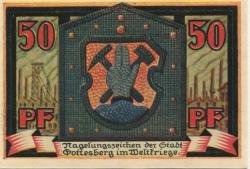 Gottesberg (heute: PL-Boguszow) - Stadt - 1921 - 50 Pfennig