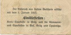 Grätz (heute: PL-Grodzisk Wielkopolski) - Kreis - - 1.1.1915 - 1 Mark