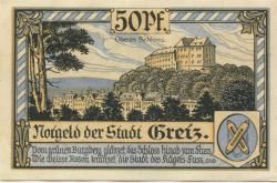 Greiz - Stadt - 5.9.1921 - 50 Pfennig