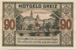 Greiz - Stadt - 5.9.1921 - 90 Pfennig