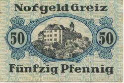 Greiz - Bank für Handel und Industrie, Niederlassung Greiz - 1.10.1919 - Ende 1920 - 50 Pfennig