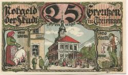Greußen - Stadt - 1921 - 25 Pfennig