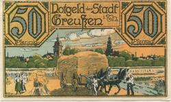 Greußen - Stadt - 1921 - 50 Pfennig