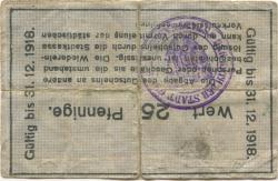 Grimma - Stadt - - 31.12.1918 - 25 Pfennig