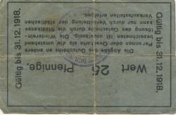 Grimma - Stadt - - 31.12.1918 - 25 Pfennig