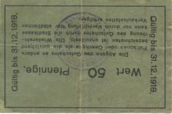 Grimma - Stadt - - 31.12.1918 - 50 Pfennig