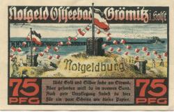 Grömitz - Gemeinde - 12.5.1921 - 75 Pfennig