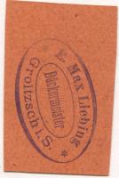 Groitzsch - Liebing, E. Max. Bäckermeister - -- - 50 Pfennig