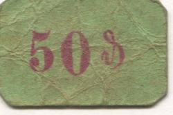 Großdeuben (heute: Böhlen) - Gemeinde - -- - 50 Pfennig