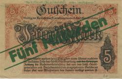 Großenhain - Amtshauptmannschaft - 1.11.1923 - 5 Milliarden Mark