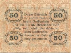 Großenhain - Stadt -- 31.12.1918 - 50 Pfennig