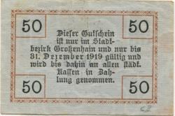 Großenhain - Stadt -- 31.12.1919 - 50 Pfennig