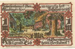 Groß-Flottbek (heute: Hamburg) - Gemeinde - 1.6.1921 - 1.9.1921 - 1 Mark
